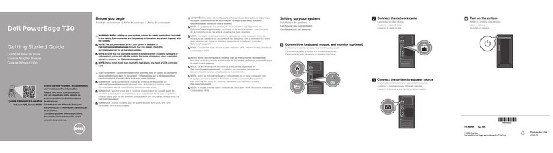 Dell PowerEdge T30 Getting started guide