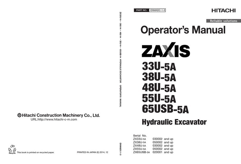 Hitachi Zaxis 33U-5A User manual