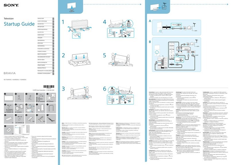 Sony Bravia KD-75X9105C Startup guide