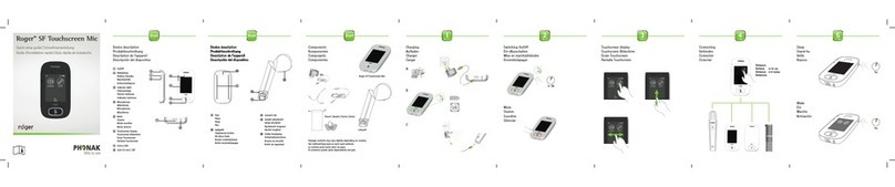 Phonak Roger SF Touchscreen Mic Quick setup guide