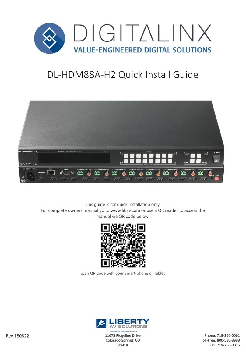 DigitaLinx DL-HDM88A-H2 User manual