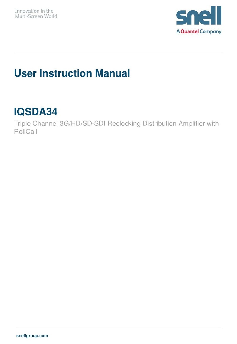Snell IQSDA34 User instruction manual