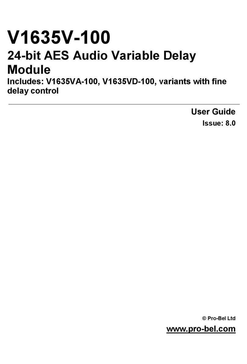 pro bel V1635V-100 user guide