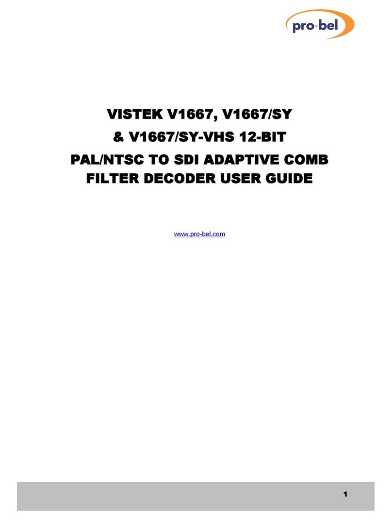 pro bel VISTEK V1667 user guide