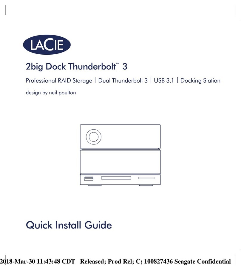 LaCie 2big Dock Thunderbolt 3 Quick install guide