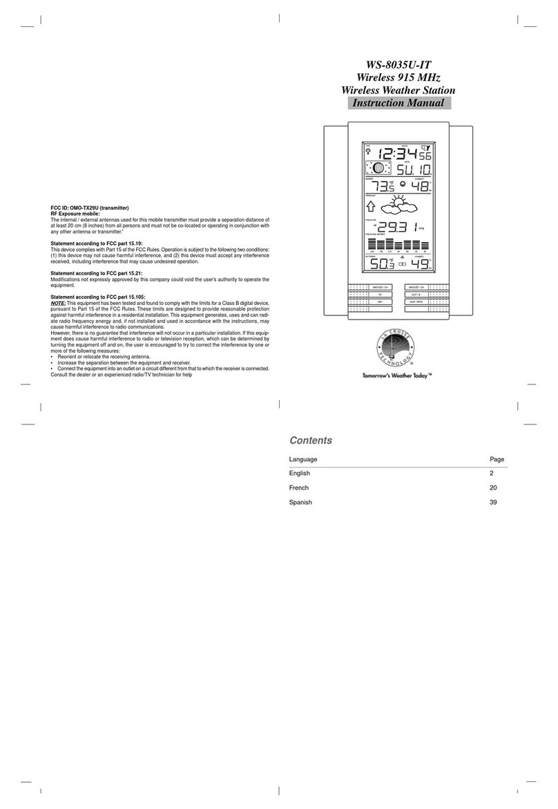 La Crosse Technology WS-8035U-IT instruction manual