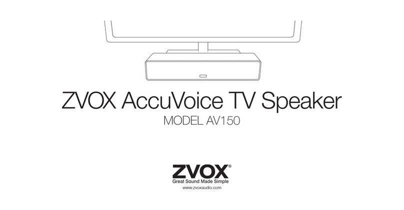 Zvox Audio AV150 manual