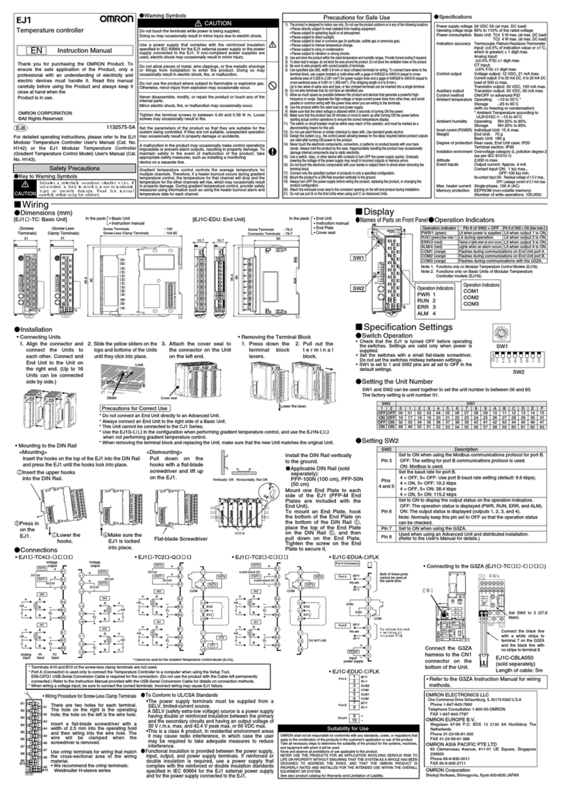 Omron EJ1 EtherCAT User manual