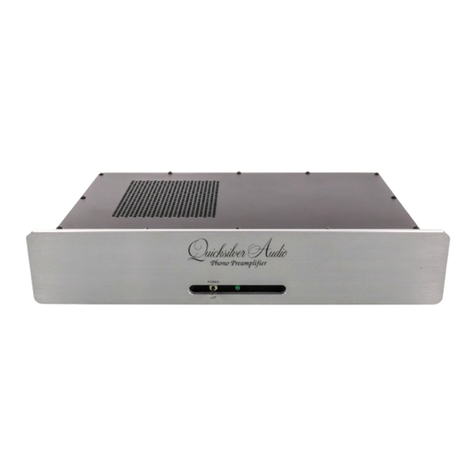 Quicksilver Phono Stage Preamplifie User manual