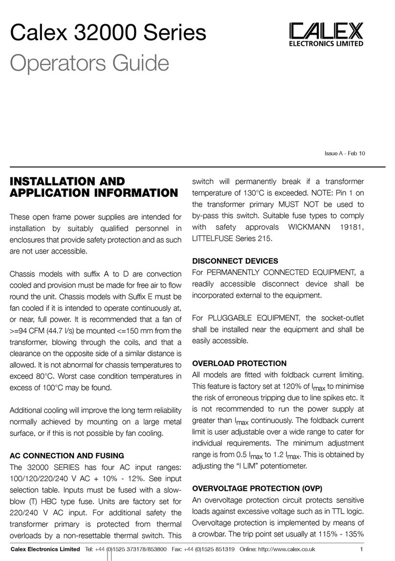 Calex 32000 Series Manual