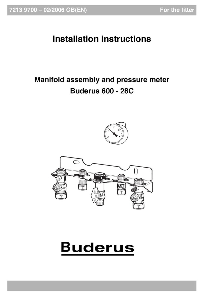 Buderus 600 - 28C installation instructions