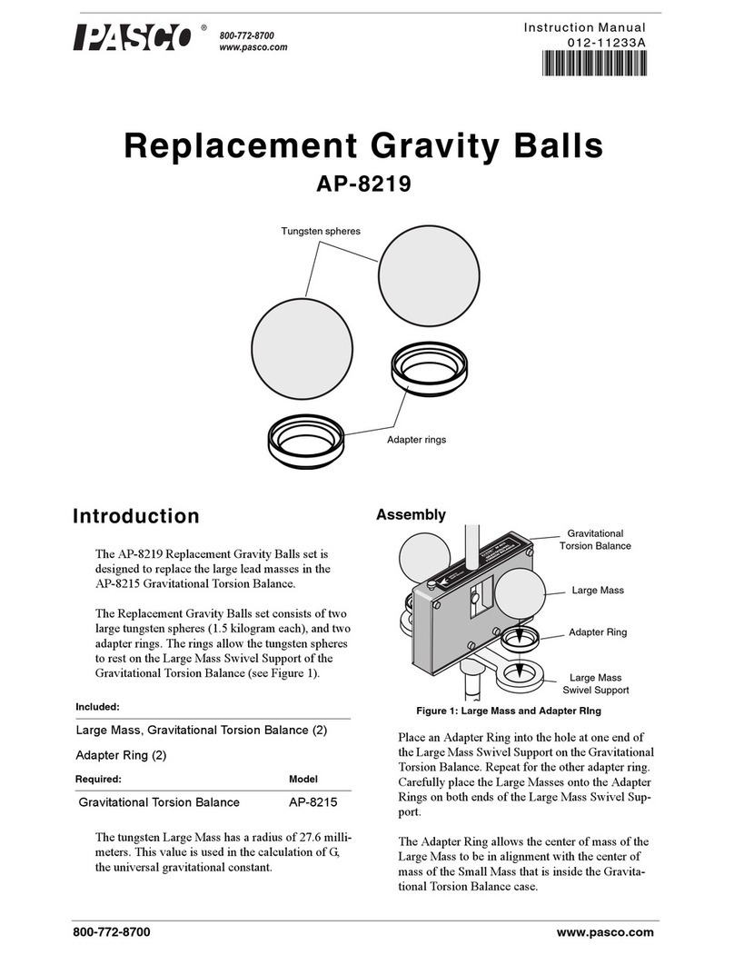 PASCO AP-8219 instruction manual