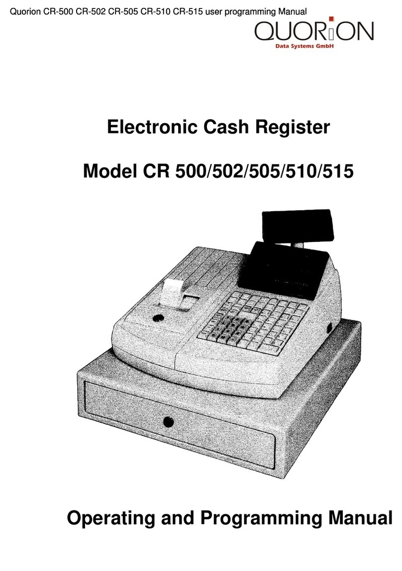 QUORION CR 502 Operating and programming manual