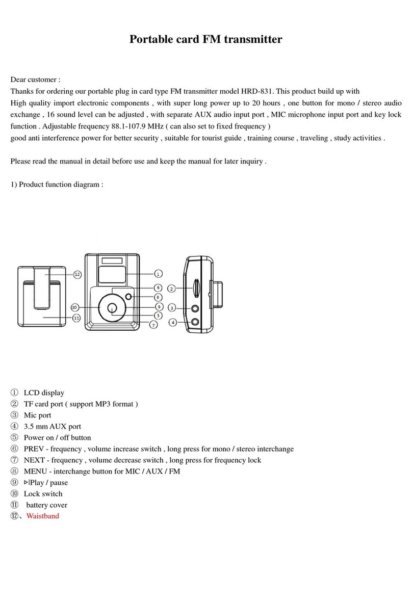 EXMAX HRD-831 manual