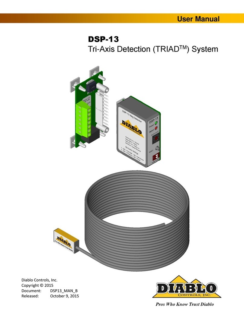 Diablo Controls, Inc. DSP-13 user manual