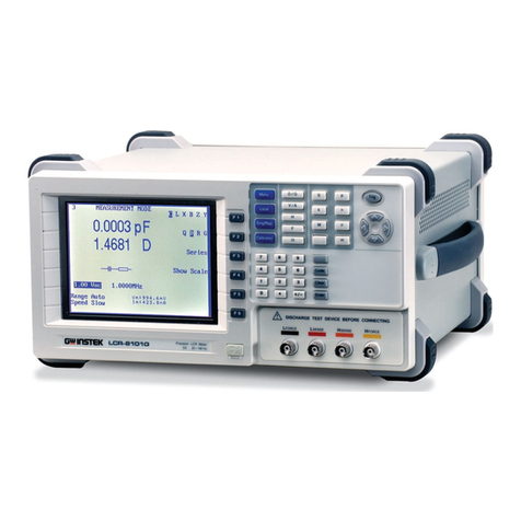 GW Instek LCR-8101G User manual