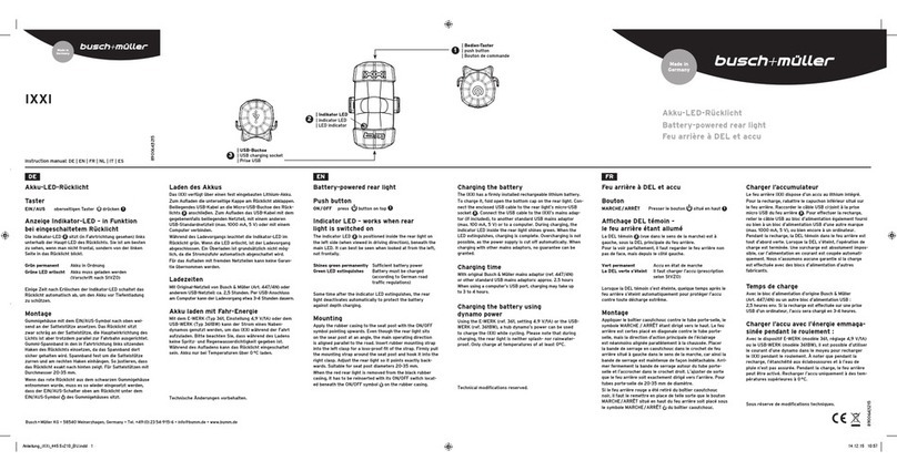 Busch+Müller IXXI instruction manual