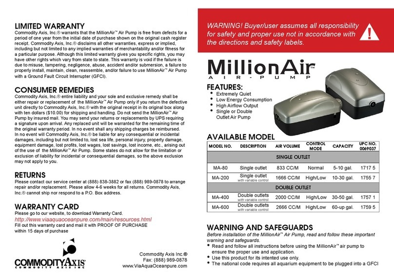 Commodity Axis MillionAir user manual