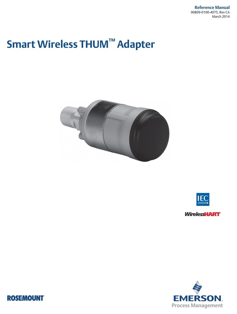 Emerson Smart Wireless THUM Adapter Reference manual