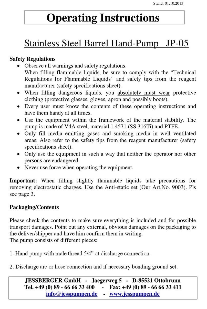 Jessberger JP-05 operating instructions