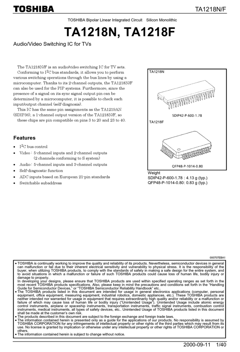 Toshiba TA1218N manual
