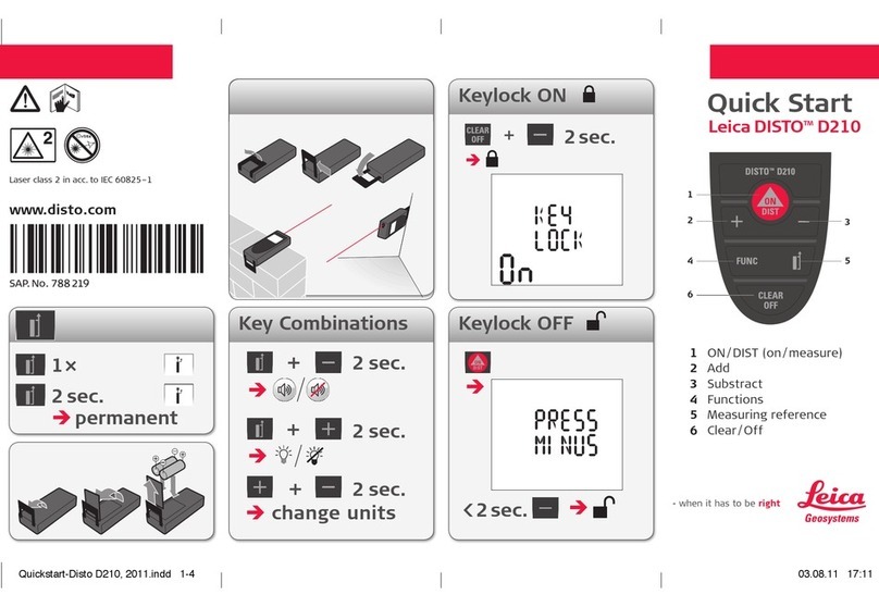 Leica Geosystems Disto D210 quick start