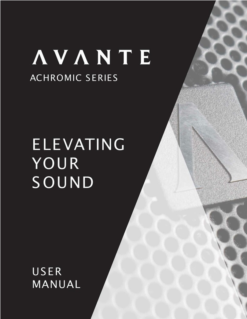 Avante Achromic A10 user manual