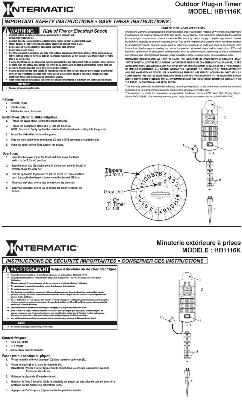 Intermatic HB1116K User manual