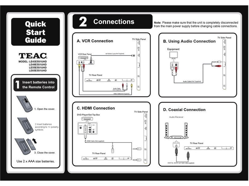 Teac LE43E5S1UHD User manual