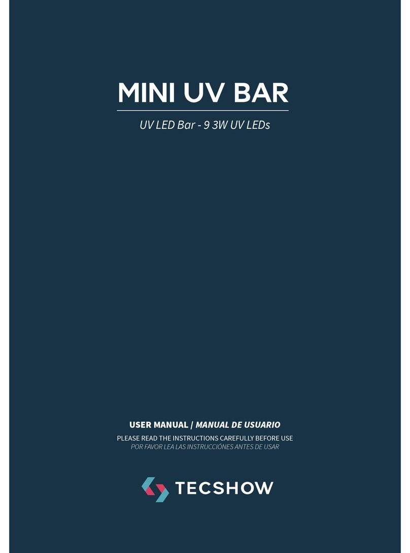 TECshow MINI UV BAR User manual