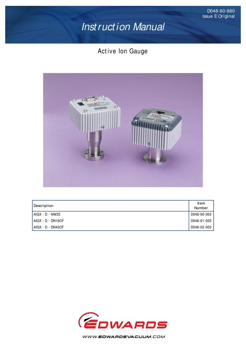 Edwards AIGX-D-NW25 User manual