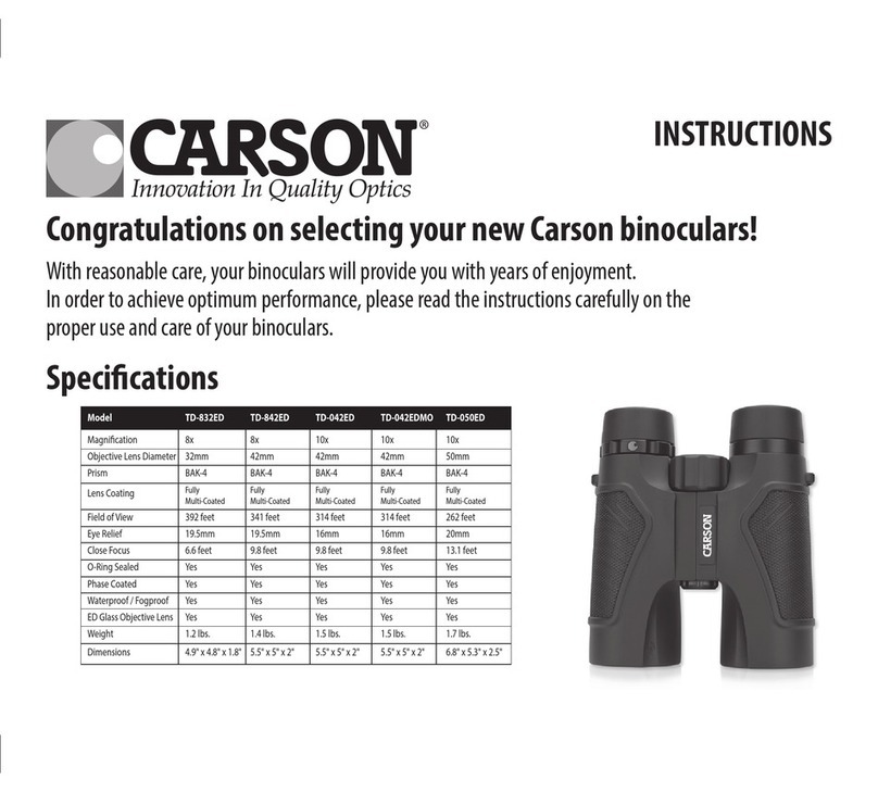 Carson TD-832ED User manual Carson TD-832ED User manual