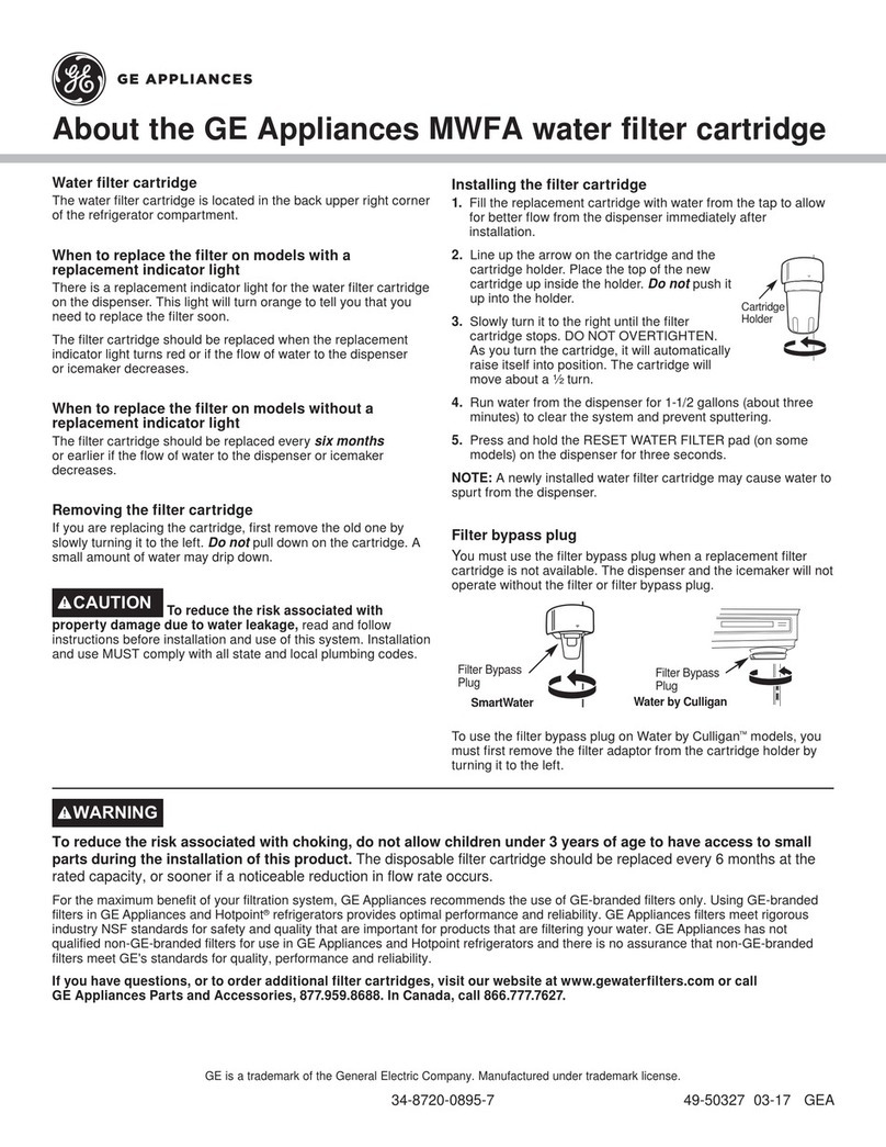 GE MWFA User manual