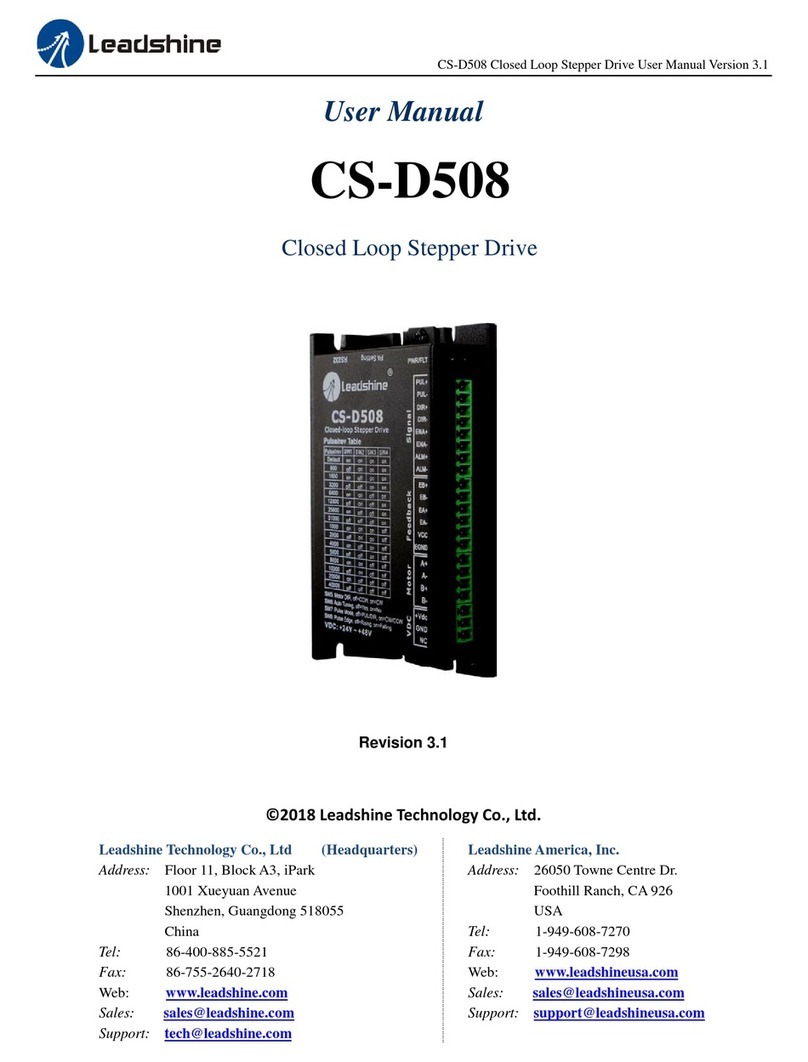 Leadshine Technology Co. CS-D508 User manual