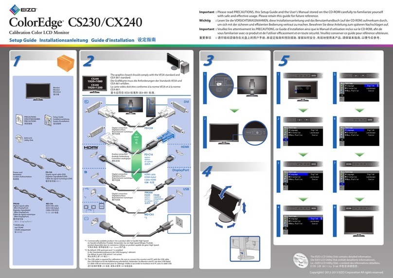 Eizo ColorEdge CS230 User manual