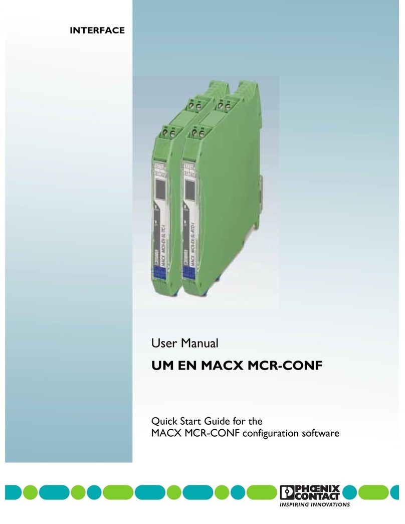 Phoenix Contact MACX MCR-CONF User manual