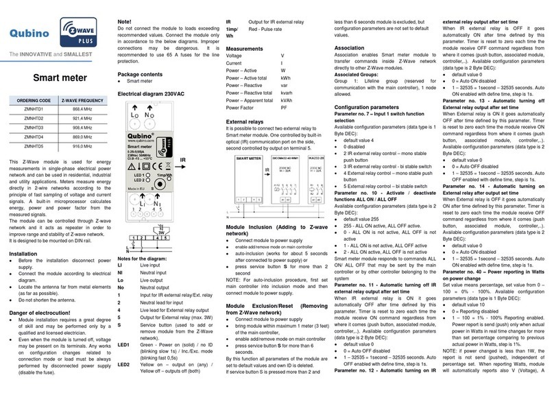 QUBINO Smart meter User manual