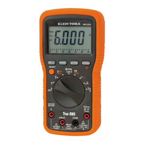 Klein Tools MM2300A User manual