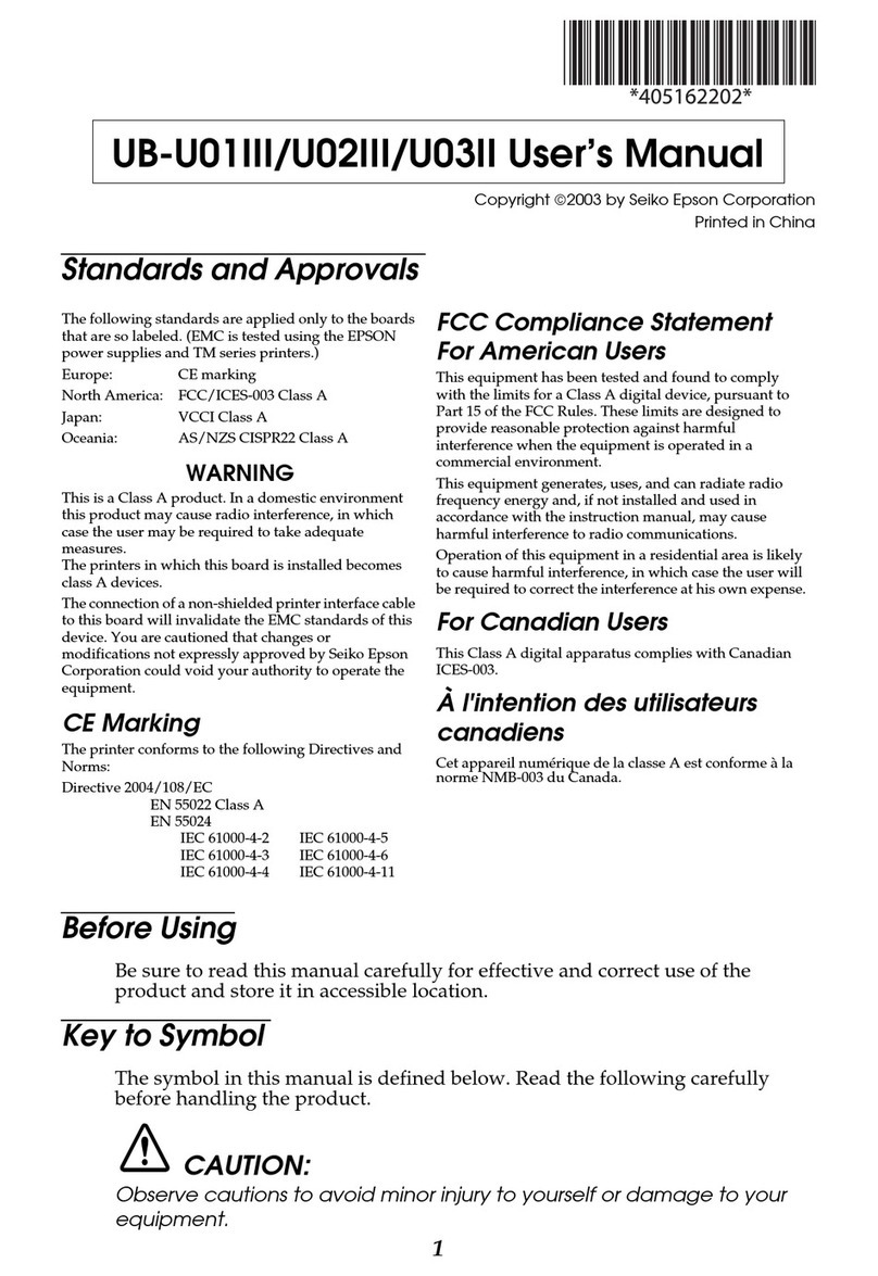 Epson UB-U01III User manual