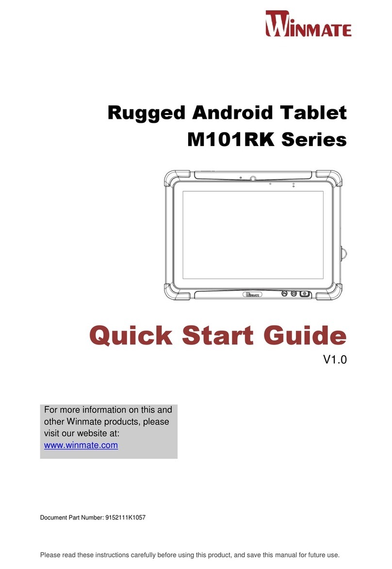 Winmate M101RK Series quick start guide
