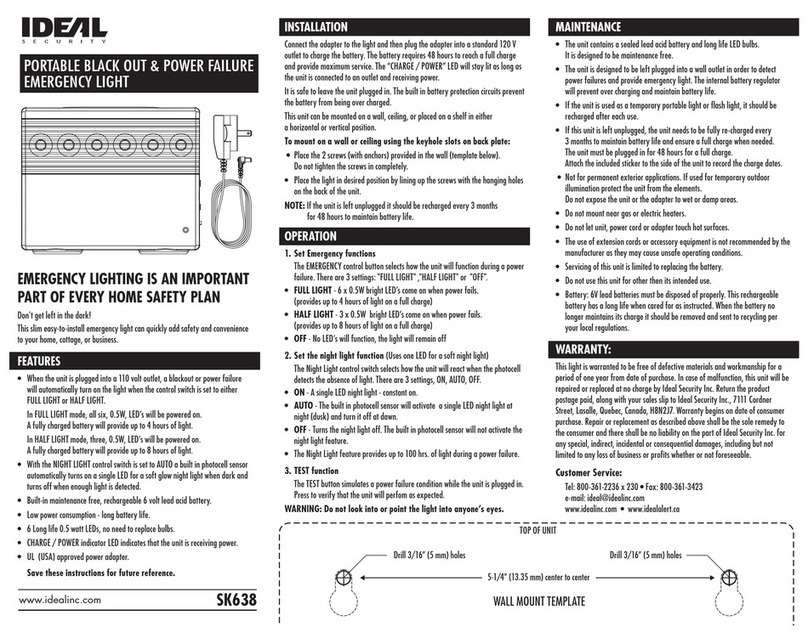 IDEAL SK638 manual