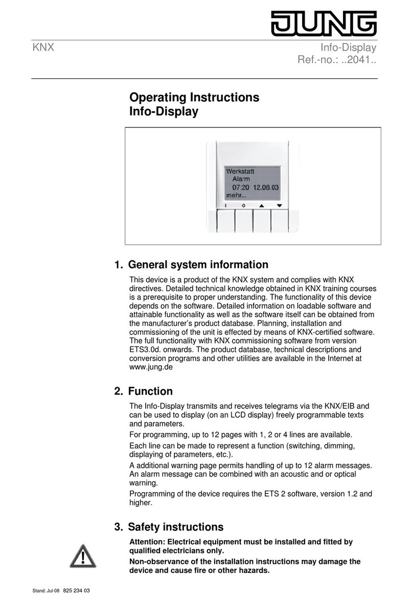 Jung 2041 User manual