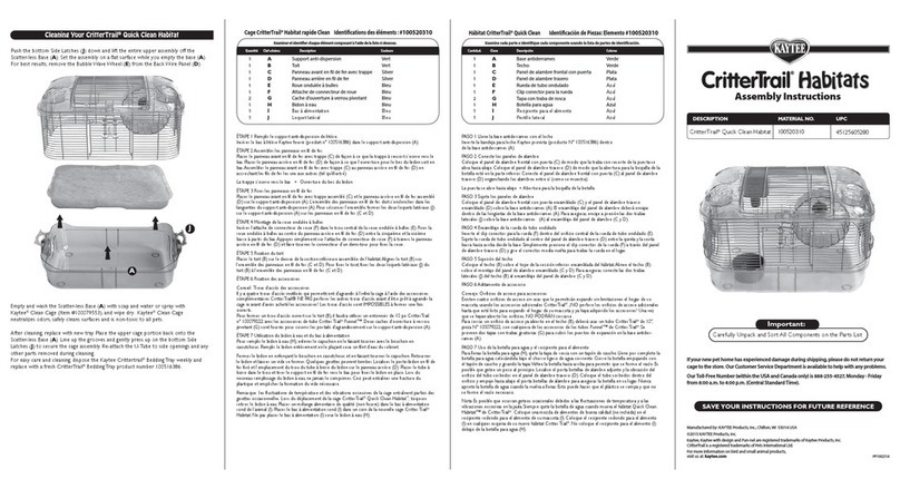 Kaytee CritterTrail Quick Clean Habitat User manual