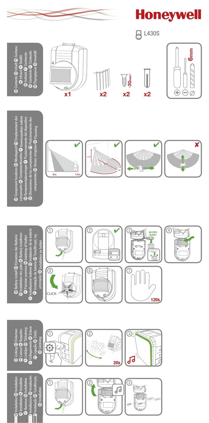 Honeywell L430S User manual