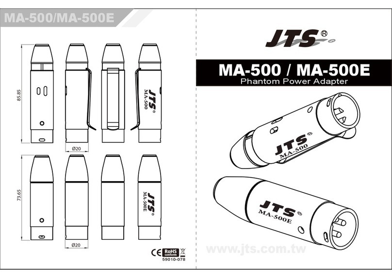 JTS MA-500 user manual
