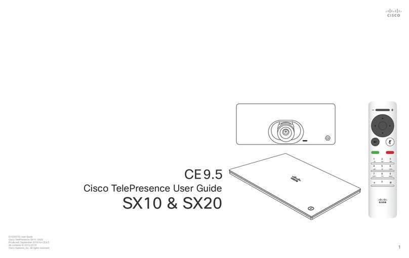 Cisco TelePresence SX10 user guide