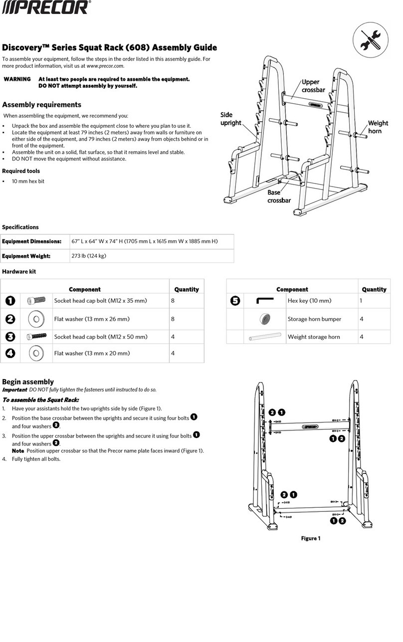 Precor Discovery Series 608 User manual