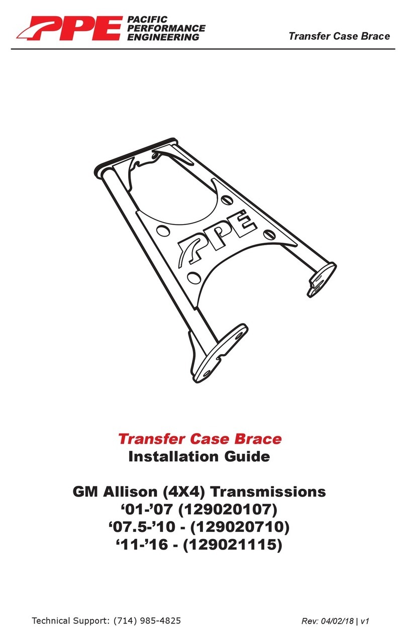 PPE Transfer Case Brace User manual