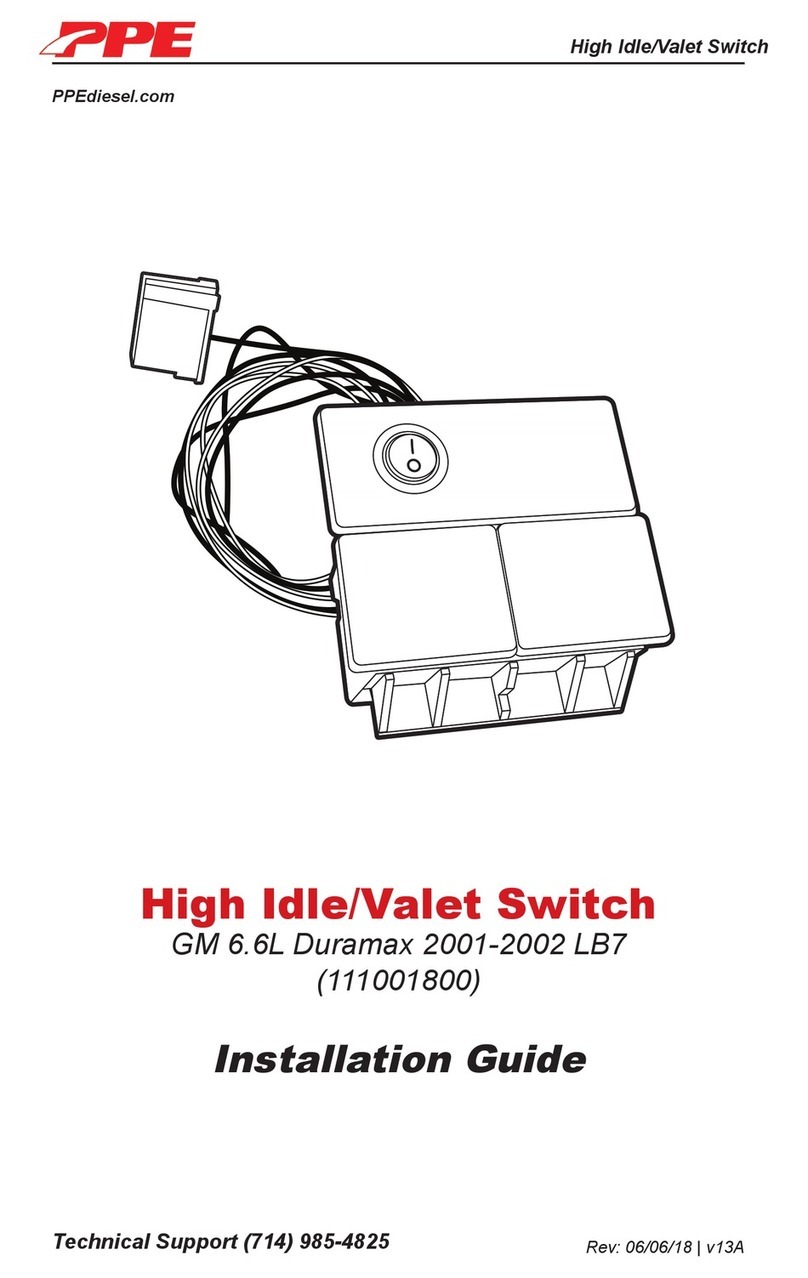 PPE High Idle/Valet Switch User manual