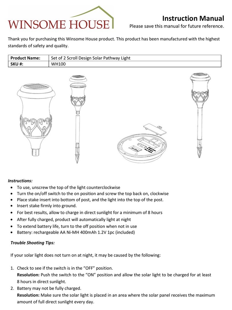 Winsome house WH100 instruction manual